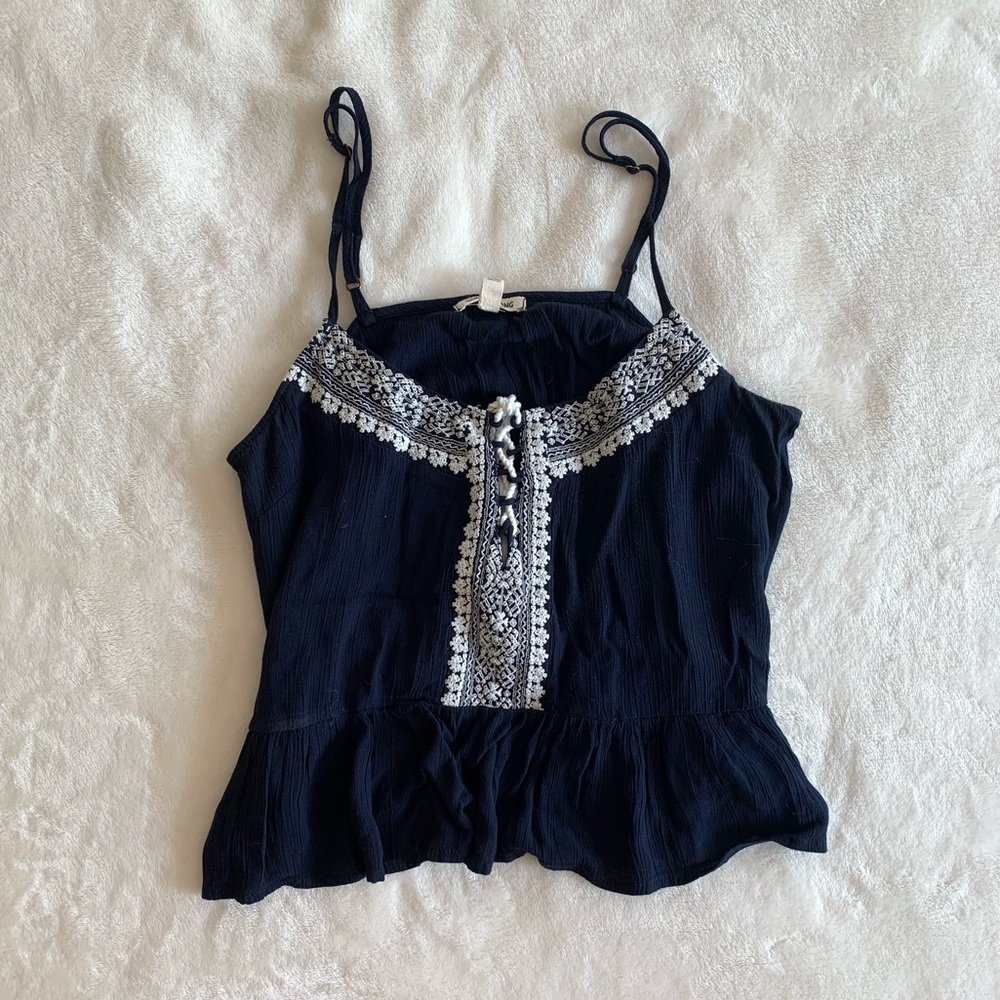 Flowy Lace Babydoll Camisole Top